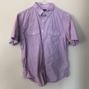 Men’s Banana Republic Red Short Sleeved Button-Up